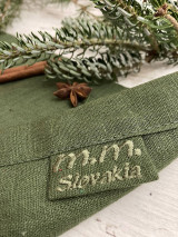Úžitkový textil - Ľanový BEHÚN /stredový obrus/ FOREST - 16016123_