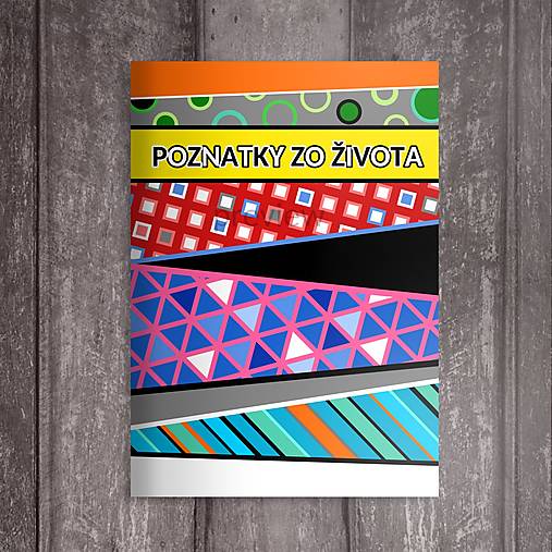 Papiernictvo - Zápisník na poznatky zo života (geometria) chaos (mix) - 16016972_