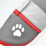 Pre zvieratá - Sivo červená vesta pre psa DOLLY - 16017620_