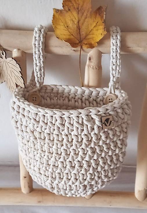 Úložné priestory & Organizácia - LOVELY závesný košík na postieľku  - 16017238_