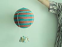 Hračky - Háčkovaný balón - dúha - 16019378_
