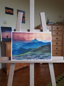 Obrazy - Obraz Hory pri západe slnka - 16018342_