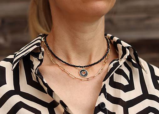 Náhrdelník - choker - spinel