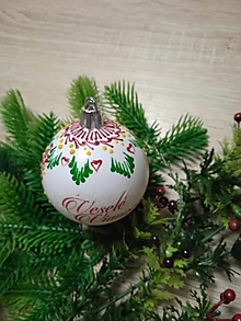 Dekorácie - Vianočné gule zdobené voskom - 16017672_