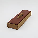 Úložné priestory & Organizácia - Dekoračná krabička z dubového dreva - 16017955_