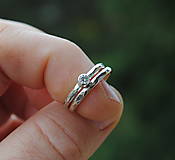 Prstene - Snubný prsteň tepaný - 16021118_