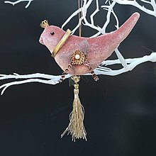 Dekorácie - Rose bird ... dekorace - 16023992_