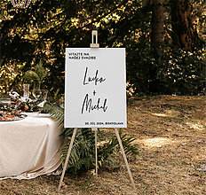 Tabuľky - Vitajte na našej svadbe - personalizovaná tabuľa 11 - 16023978_