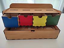 Hračky - Drevená hra vkladačka a puzzle 2v1 - 16023405_