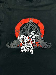 Topy, tričká, tielka - Maľované tričko - God of War - 16023381_