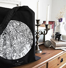Nákupné tašky - Čierna taška Neverending Forest - 16026285_