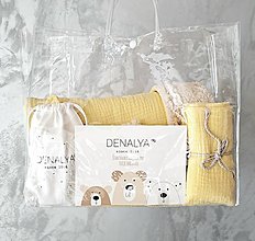 Detský textil - 5 dielny Zvýhodnený balíček BASIC žltý - 16024754_