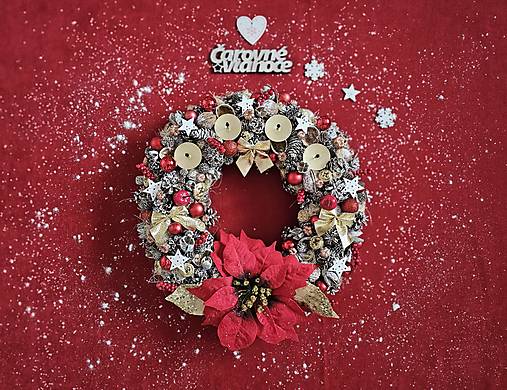 Dekorácie - Adventný veniec ,,Magic Time,, - 16027751_