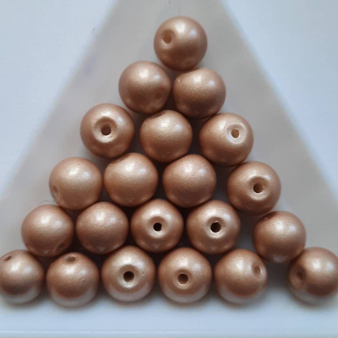 Sklenené korálky-9x8mm-1ks