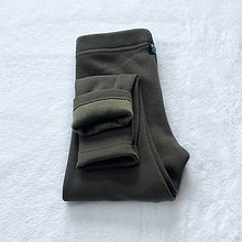 Nohavice - Warmkeeper zateplené legíny khaki - 16025080_