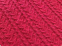Detský textil - Deka do kočíka z Alize Puffy Fine 95x95cm - červená - 16024593_