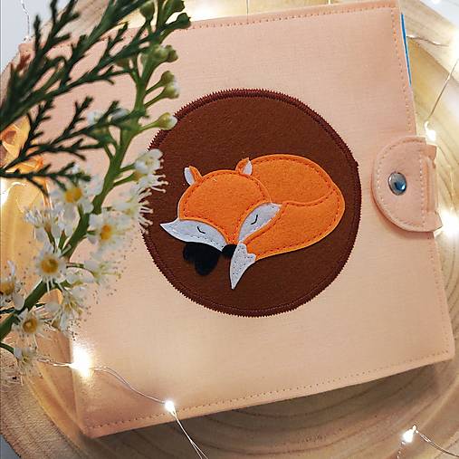 Hračky - Quiet book - Líška - 16026729_