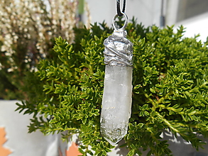 Pánske šperky - nature cristall-krištáľ-z banskej belej - 16031045_