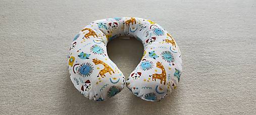 Detský textil - Vlnienka Cestovný vankúšik pre deti S, M, L, XL Žirafa  a zvieratká - 16029331_