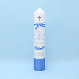 Detské oblečenie - Vyšívaná košieľka na krst "Sivo-modrý anjelik s ružičkami" (Košieľka) - 16029499_