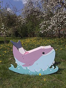 Hračky - Hojdacia veľryba - 16033076_