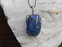 Pánske šperky - king blue.lazurit-lapis lazuli-prívesok - 16033114_