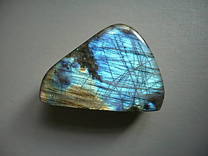 Minerály - Labradorit - dekorační kousek 78 mm, č.2f - 16034895_