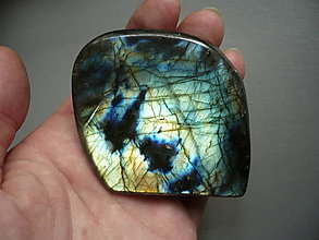 Minerály - Labradorit - dekorační kousek 66 mm, č.3f - 16034902_