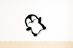 Obrazy - Drevený obraz - Roztomilý Tučniačik 3D - 1 - 16032425_