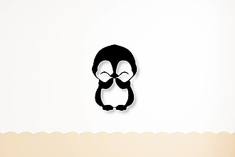 Obrazy - Drevený obraz - Roztomilý Tučniačik 3D - 2 - 16032460_