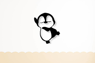 Obrazy - Drevený obraz - Roztomilý Tučniačik 3D - 3 - 16032476_