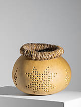 Svietidlá - Gourd #G19 | Kalabasa, prírodná drevená lampa a dekorácia - 16034197_