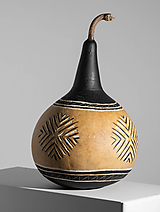 Dekorácie - Gourd #G25 | Kalabasa, prírodná drevená dekorácia - 16034473_