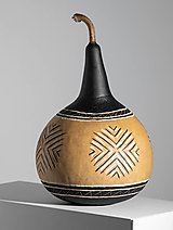 Dekorácie - Gourd #G25 | Kalabasa, prírodná drevená dekorácia - 16034480_