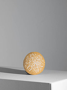 Dekorácie - Gourd #GΘ | Kalabasa, prírodná drevená dekorácia (Priemer: 5,5 cm - Hnedá) - 16033790_