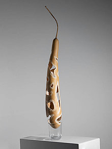 Svietidlá - Gourd #G24 | Kalabasa, prírodná drevená lampa a dekorácia - 16034440_