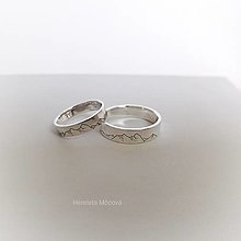 Prstene - Obrúčky so siluetou hôr - 16032171_