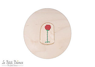 Dekorácie - Drevená dekorácia Ruža Malého princa - 16037409_