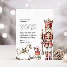 Papiernictvo - Vianočný pozdrav Luskáčik 2 - 16036745_