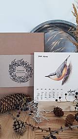 Papiernictvo - Kalendár vtáky v darčekovom balení - 16036486_