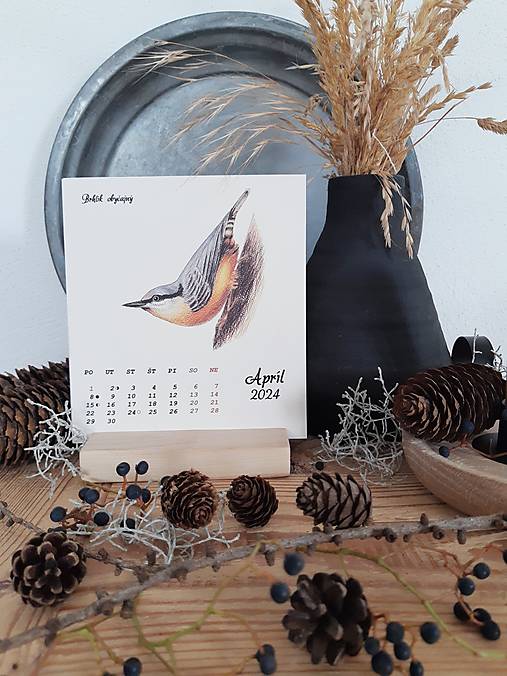Kalendár vtáky v darčekovom balení