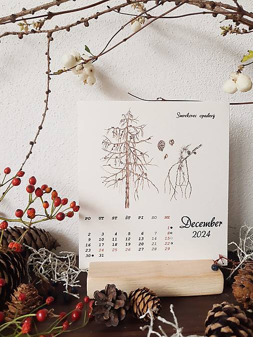  - Kalendár byliniek a stromov v darčekovom balení - 16037039_