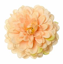 Iný materiál - Hlavička kvetu chryzantéma 10cm, marhuľová- dekorácia - 16037064_