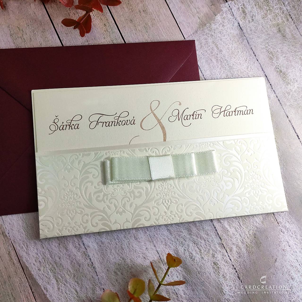 Romantické svadobné oznámenie 5483