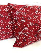 Úžitkový textil - Vankúš - vianočný červený - 16041246_
