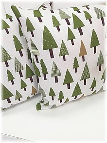 Úžitkový textil - Vianočný vankúš - stromy - 16040985_