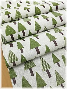 Úžitkový textil - Vianočná štóla - stromy - 16040989_