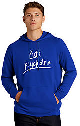 Pánske oblečenie - Čistá psychiatria mikina pánske (L - Modrá) - 16041804_