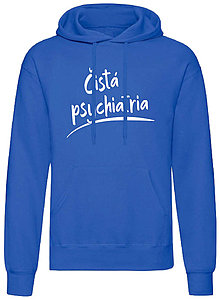 Pánske oblečenie - Čistá psychiatria mikina pánske (S - Modrá) - 16041885_