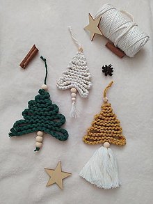 Dekorácie - Macrame Vianočný stromček - 16042955_